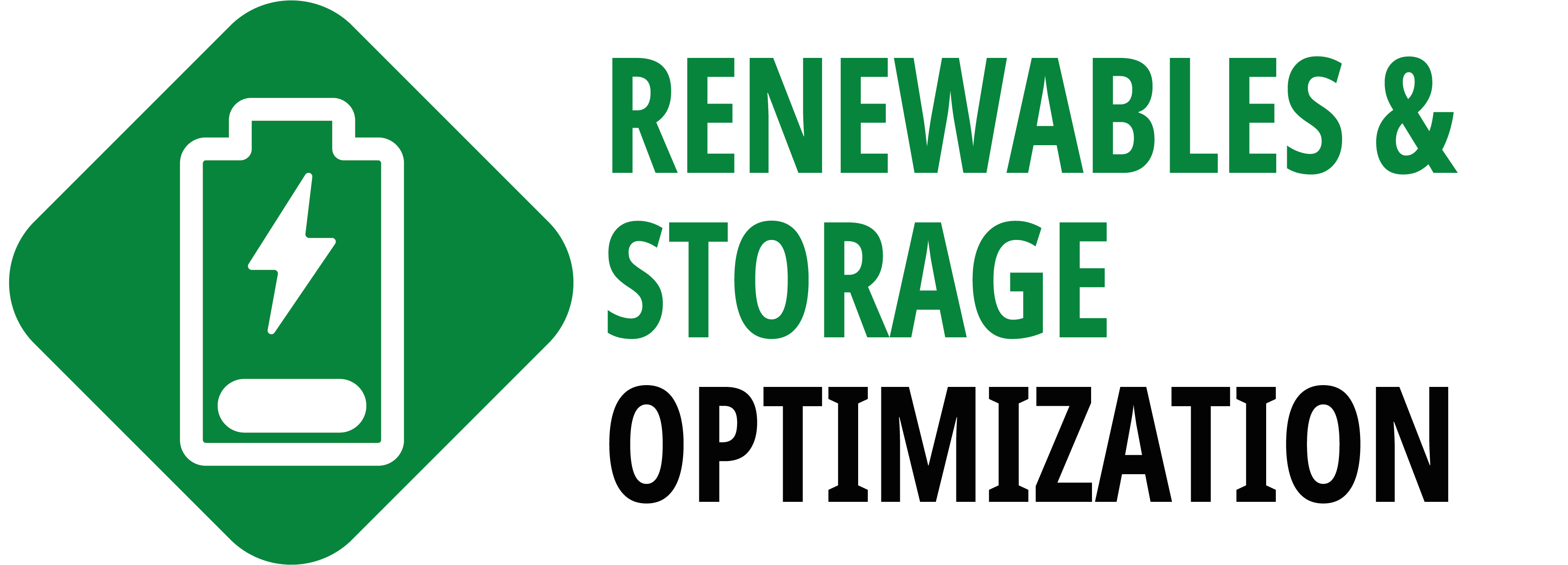 RENEWABLES & STORAGE OPTIMISATION